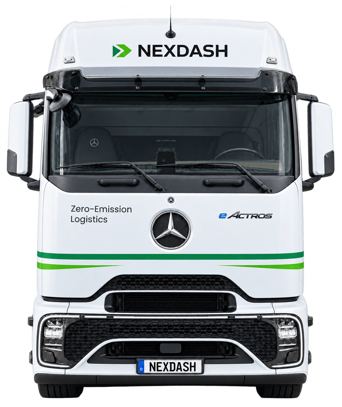 Mercedes eActros 600 im NEXDASH-Design