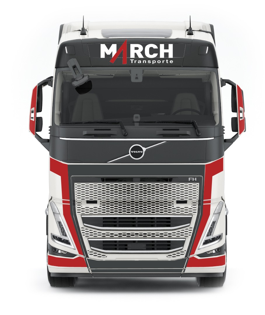 Volvo FH im MARCH-Design, Frontansicht